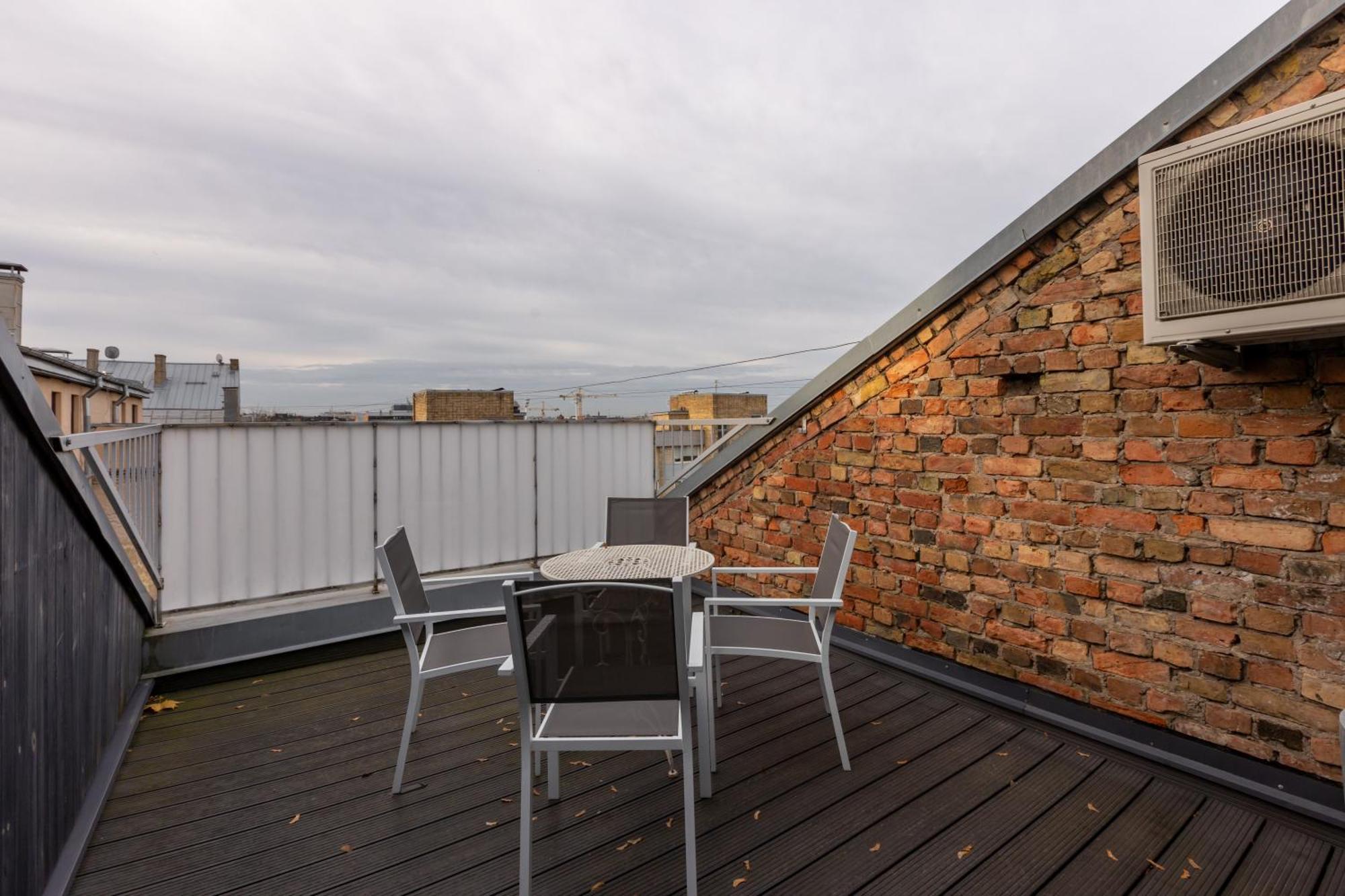 Penthouse Apartment With Terrace Riga Exteriér fotografie