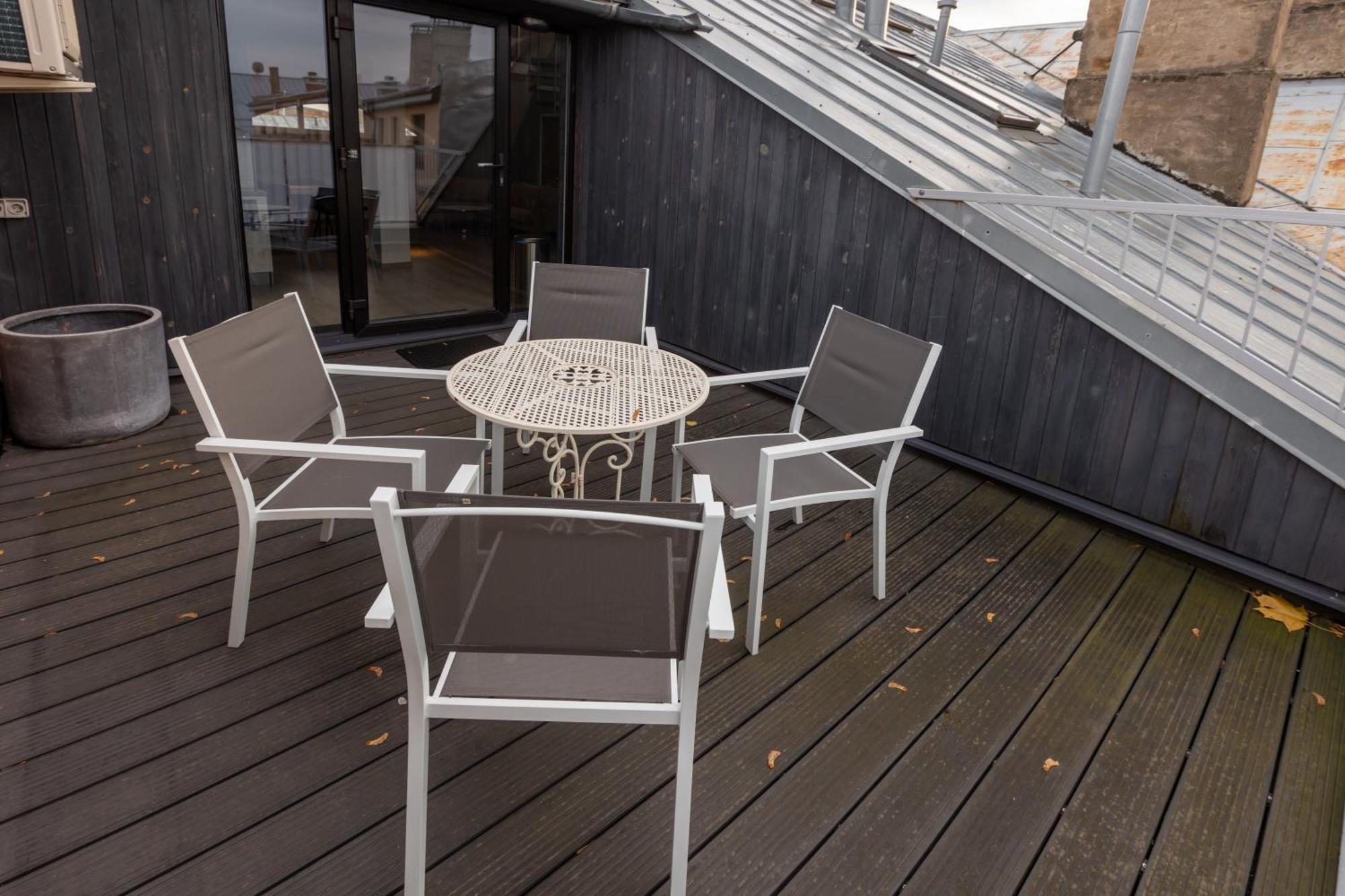 Penthouse Apartment With Terrace Riga Exteriér fotografie