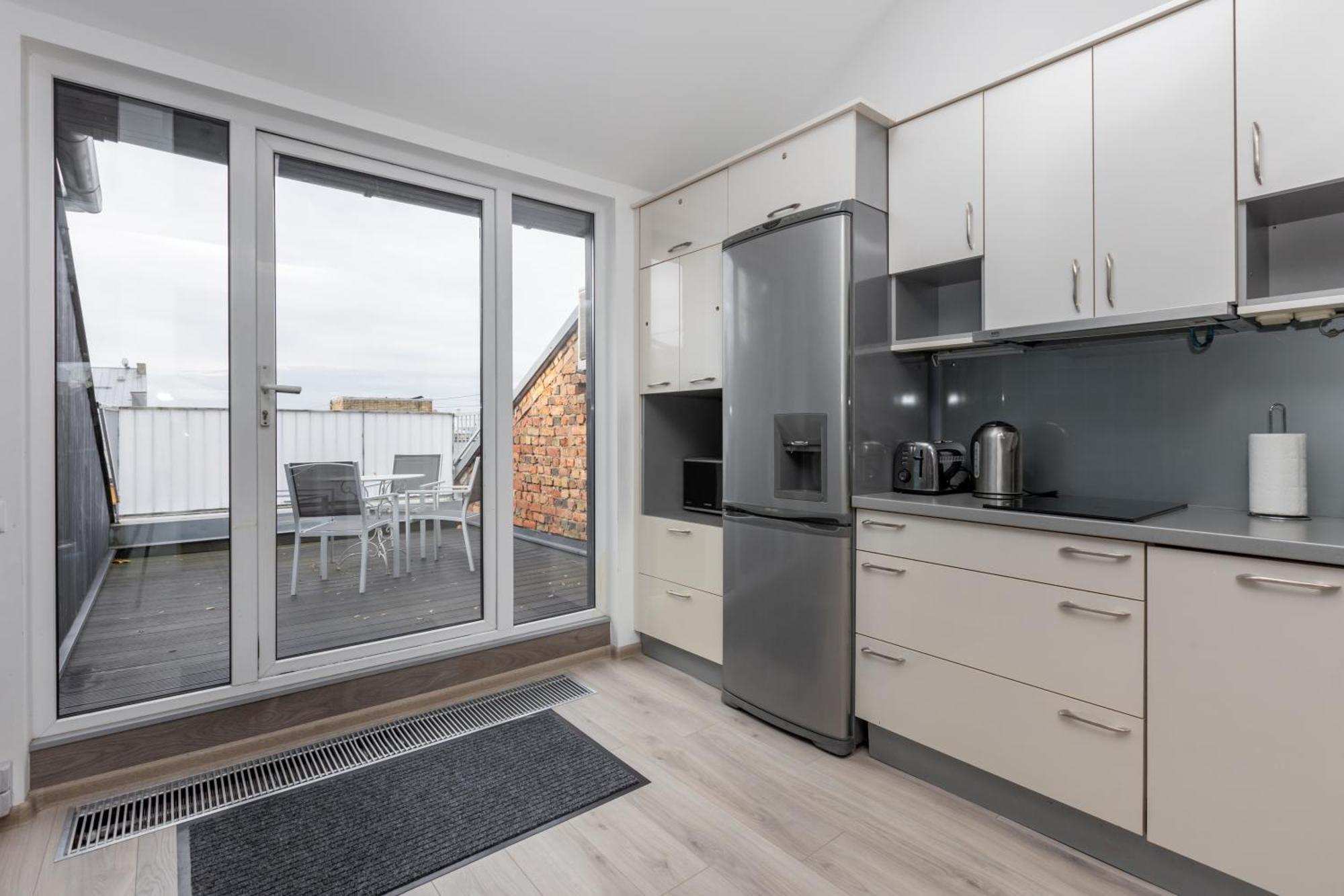 Penthouse Apartment With Terrace Riga Exteriér fotografie